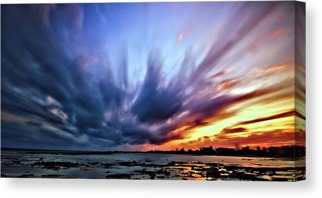 Sunset Canvas Print featuring the photograph Wind Spirits by Montez Kerr