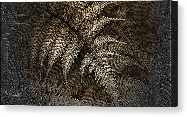Ferns Canvas Print featuring the photograph This Fern Is Toast by Rene Crystal