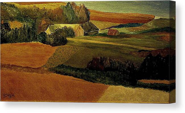 Wundham Canvas Print featuring the painting Windham Autumn by Bill OConnor