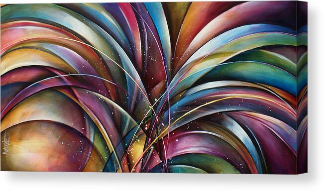 Abstract Canvas Print featuring the painting ' Lilys Song 2' by Michael Lang