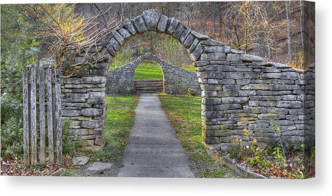 Hdr Canvas Print featuring the photograph The Gateway #1 by Wendell Thompson