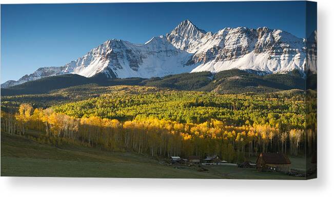 Wilson Canvas Print featuring the photograph Wilson Peak by Aaron Spong