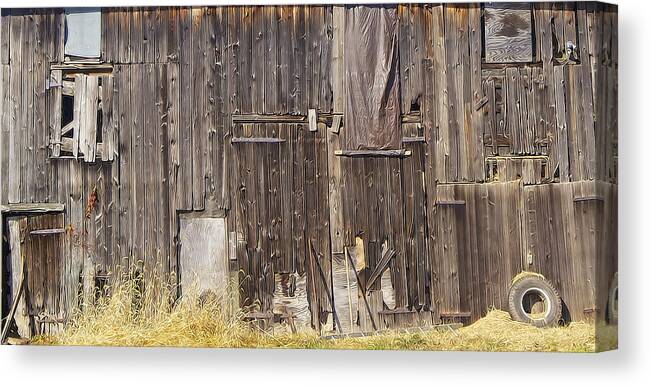 Abandon Canvas Print featuring the photograph Abandoned Barn by David Letts
