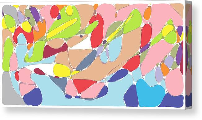 Abstract Canvas Print featuring the digital art Abstract by Keshava Shukla