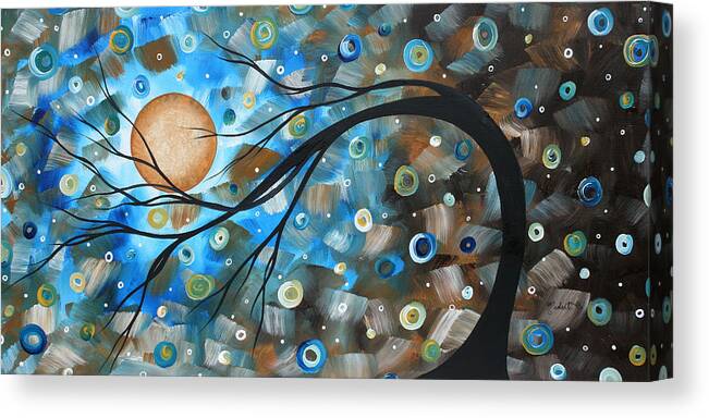 Art Canvas Print featuring the painting Abstract Original Landscape Art IN A TRANCE Art by MADART by Megan Aroon
