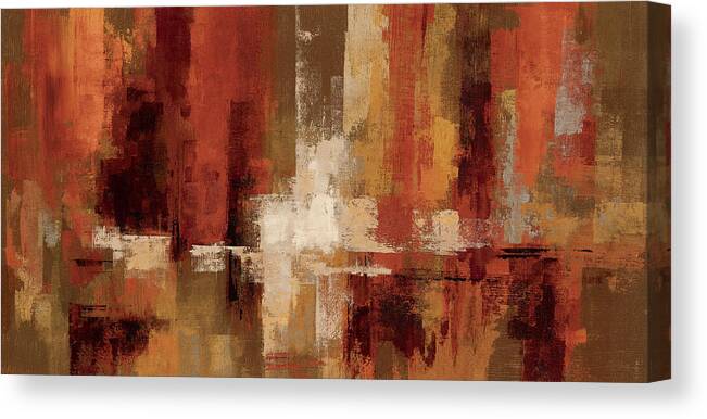 Abstract Canvas Print featuring the painting Castanets by Silvia Vassileva