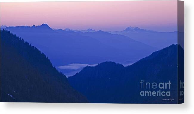 Mountain Canvas Print featuring the photograph Daybreak by Winston Rockwell