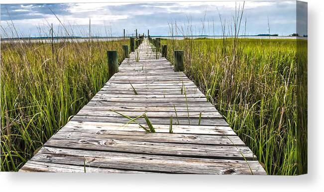 Chisolm Island Canvas Print featuring the photograph McTeer Dock by Scott C Hansen