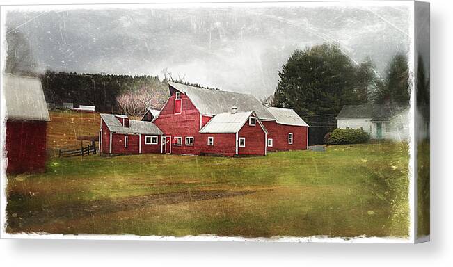 Barn Canvas Print featuring the photograph Red Barn by Fred LeBlanc