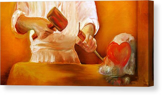 Refine My Heart Canvas Print featuring the painting Refine My heart by Jennifer Page