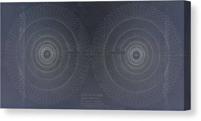 Jason Canvas Print featuring the drawing Relativity by Jason Padgett