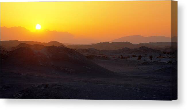 Sunset Canvas Print featuring the photograph Shadows by Chad Dutson