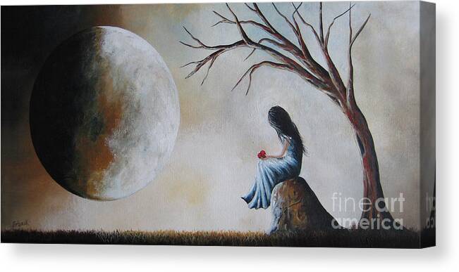 Surreal Paintings Canvas Print featuring the painting Surreal Paintings by Moonlight Art Parlour