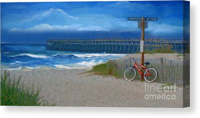 Art Canvas Print featuring the painting Taking A Break by Shelia Kempf