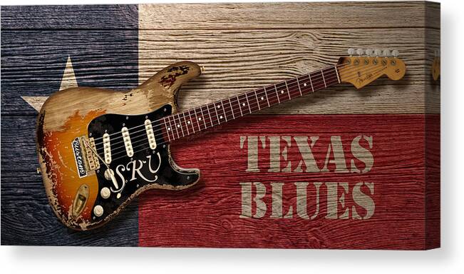 Blues Canvas Print featuring the digital art Texas Blues by WB Johnston