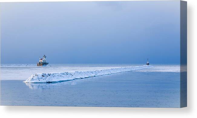 Lighthouse Canvas Print featuring the photograph The Lighthouse of Port Ontario by Everet Regal