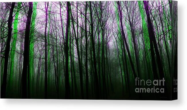 Nature Canvas Print featuring the digital art Forest For The Trees 2 by Elizabeth McTaggart