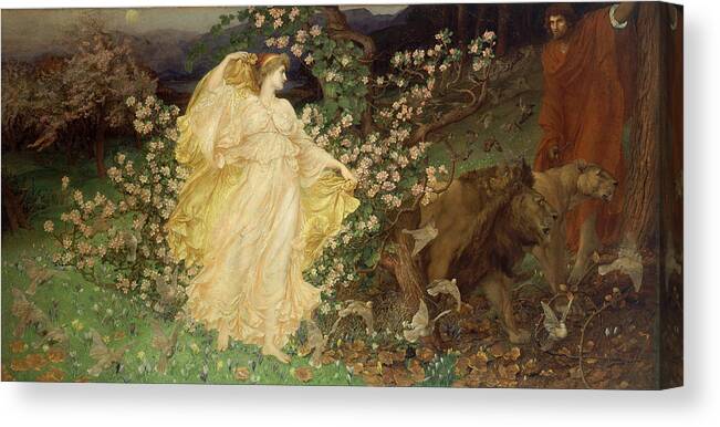 William Blake Richmond Canvas Print featuring the painting Venus and Anchises by William Blake Richmond