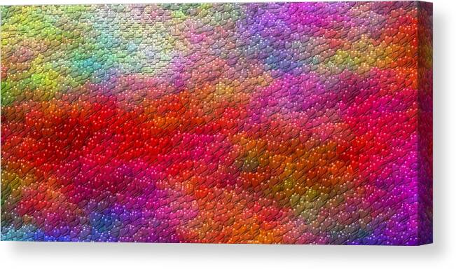 Hearts Canvas Print featuring the digital art Color Hearts 1c by Magnus Haarberg