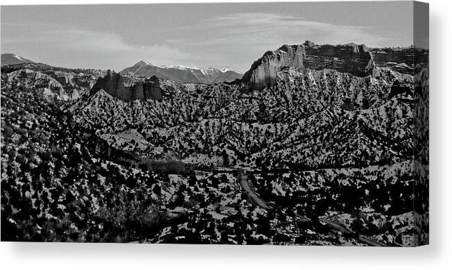 Desert Canvas Print featuring the photograph Desert and the Truchas by Atom Crawford
