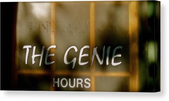 Photograph Canvas Print featuring the photograph The Genie - I Wish They Were Open by Cliff Spohn