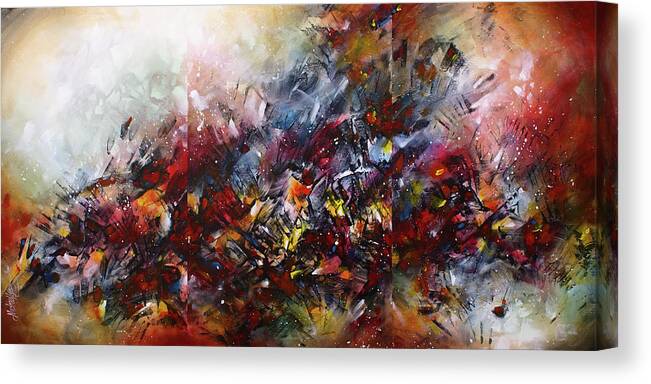 Abstract Canvas Print featuring the painting ' Catastrophe ' by Michael Lang