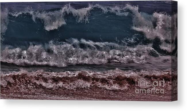 Wave Canvas Print featuring the photograph Crashing Wave #1 by Craig Wood