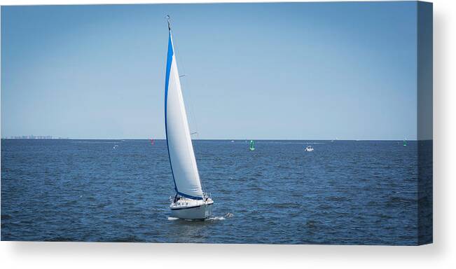 Sailing Canvas Print featuring the photograph Sailing by Kenneth Cole