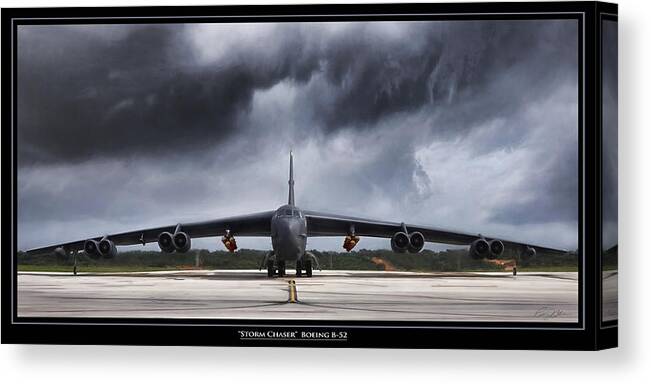 Aviation Canvas Print featuring the digital art Storm Chaser #1 by Peter Chilelli