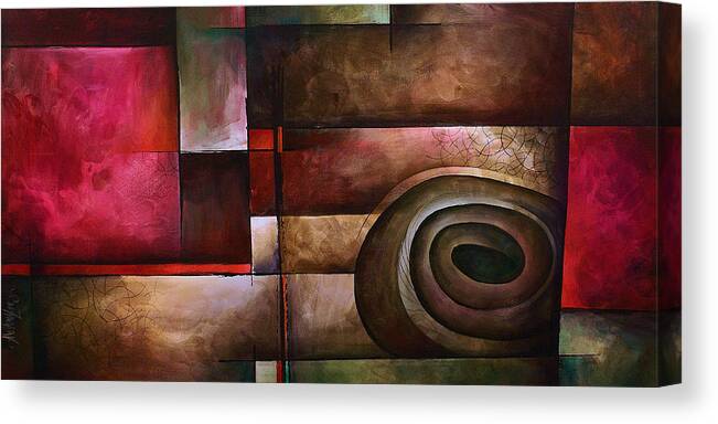 Art Canvas Print featuring the painting Abstract Design 24 by Michael Lang