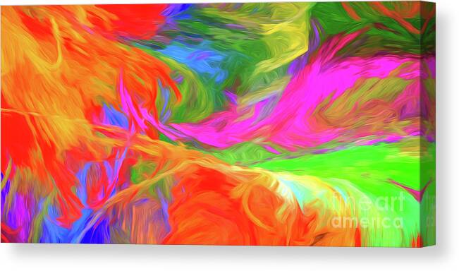 Panorama Canvas Print featuring the digital art Andee Design Abstract 5 2015 by Andee Design