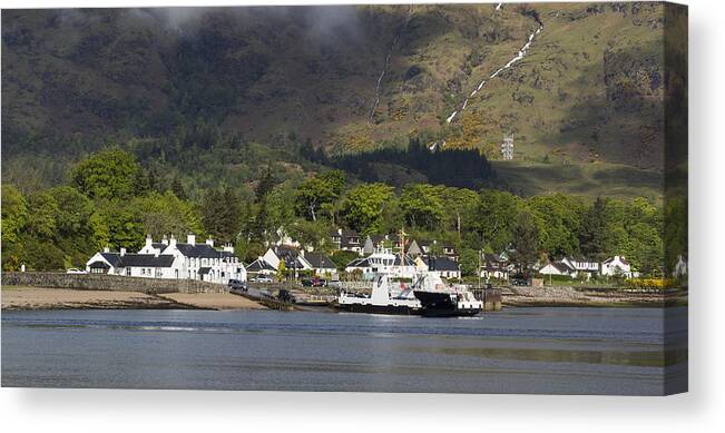 Scotland Canvas Print featuring the photograph Ardgour Departure by Paul DeRocker