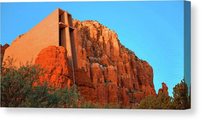 Sedona Canvas Print featuring the photograph Church Of Holy Cross by Hyuntae Kim