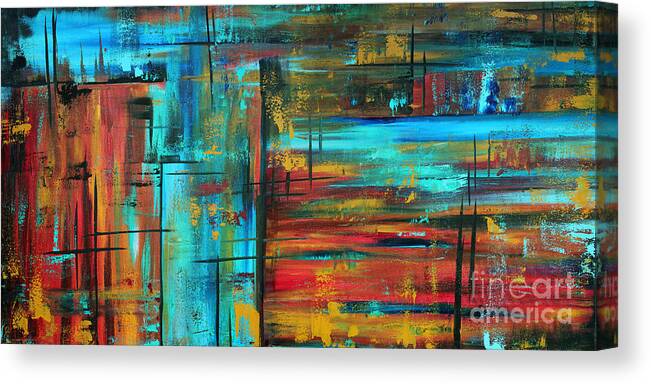 Enormous 3x5 Abstract Art Huge Original Contemporary Painting Into Autumn By Madart Canvas Print Canvas Art By Megan Duncanson