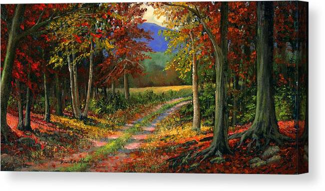 Forgotten Road Canvas Print featuring the painting Forgotten Road by Frank Wilson