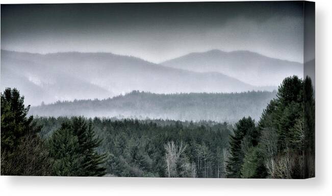 Green Mountains Vermont Canvas Print featuring the photograph Green Mountain National Forest - Vermont by Brendan Reals