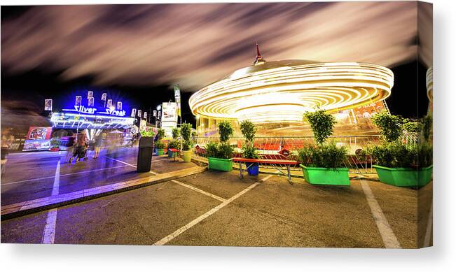 Houston Canvas Print featuring the photograph Houston Texas Live Stock Show and Rodeo #8 by Micah Goff