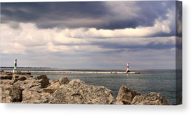 Before Storm Canvas Print featuring the photograph Just Before The Storm by Milena Ilieva
