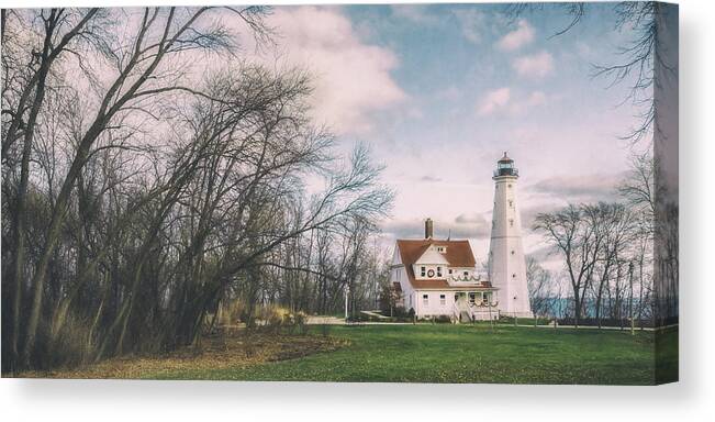 Scott Norris Photography Canvas Print featuring the photograph Late Afternoon at the Lighthouse by Scott Norris