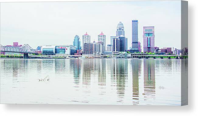 Cityscape Canvas Print featuring the photograph Louisville Cityscape by Pamela Williams