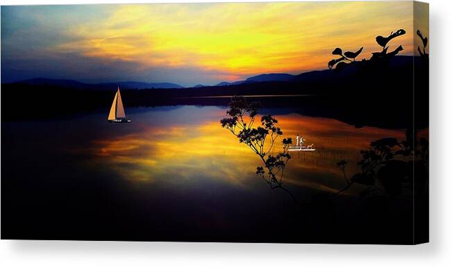Mellow Moments In New England Canvas Print featuring the photograph Mellow Moments in New England by Mike Breau