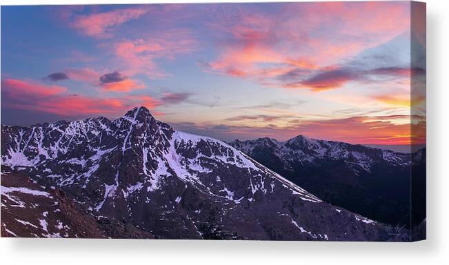 Fabulous Canvas Print featuring the photograph Mount of the Holy Cross Panorama by Aaron Spong