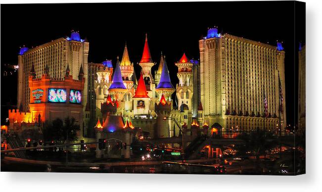 Architecture Canvas Print featuring the photograph Mythologic Palace by Hanny Heim
