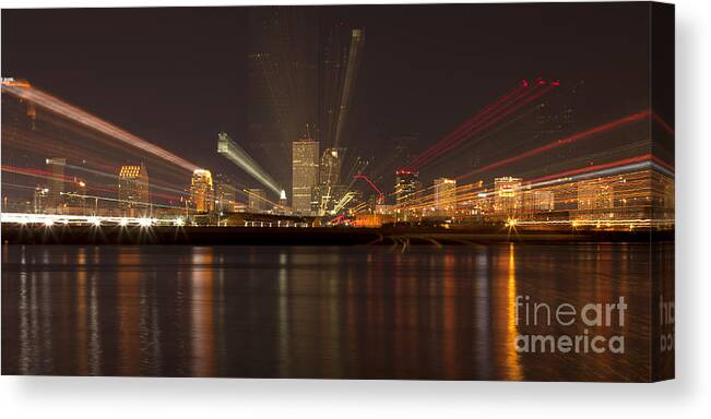 Vacations Canvas Print featuring the photograph New Orleans - abstract by Anthony Totah