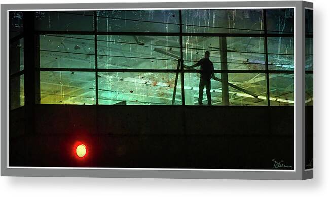 Evening Canvas Print featuring the photograph Nightwork by Peggy Dietz