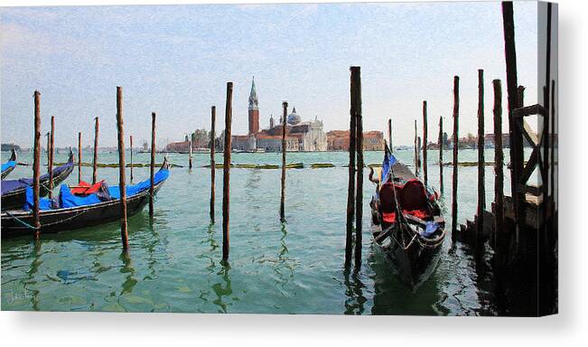 Venice Canvas Print featuring the digital art On the Waterfront by Julian Perry