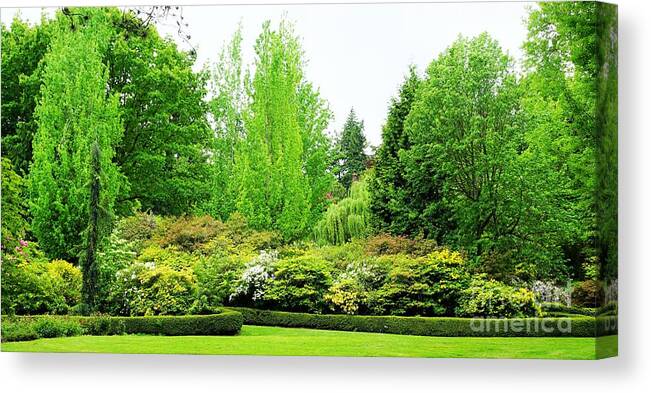 Portland Oregon Canvas Print featuring the photograph Portland Oregon garden by Merle Grenz