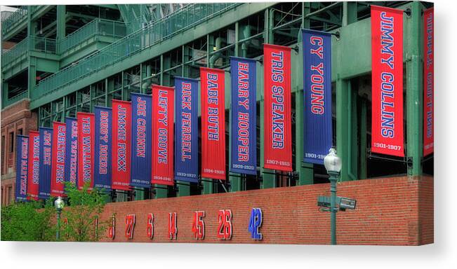 Red Sox Hall of Fame Banners - Fenway Park Canvas Print / Canvas Art by  Joann Vitali - Fine Art America