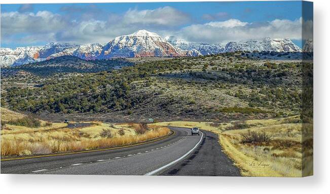 Sedona Canvas Print featuring the photograph Road to Sedona by Will Wagner