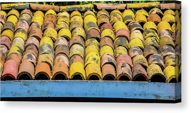House Canvas Print featuring the photograph Roof Tile by Hyuntae Kim